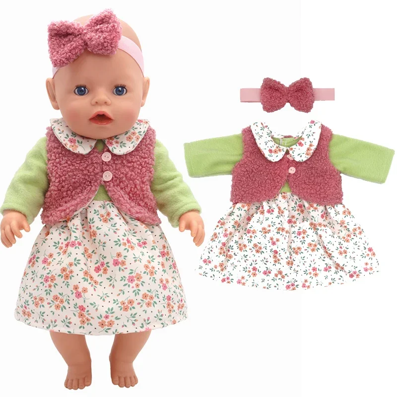 Dolls Out Going Carry Bag Doll Accessory for 43cm Baby New Born Doll Girl for 18 Inch Bag Doll Clothes 5