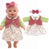Dolls Out Going Carry Bag Doll Accessory for 43cm Baby New Born Doll Girl for 18 Inch Bag Doll Clothes 5