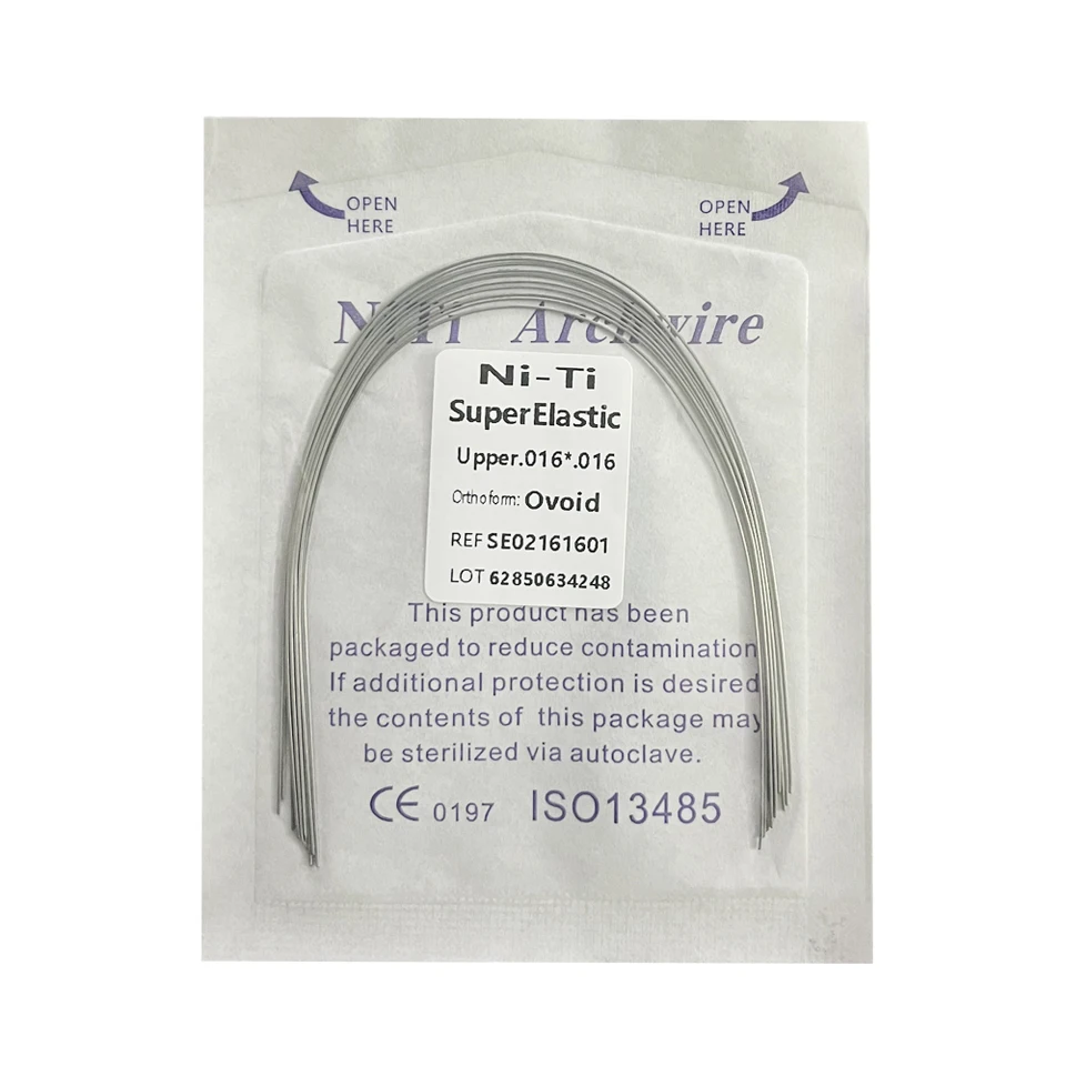 Fil D'arc Rectangulaire De Forme Ovoïde Super élastique De Niti - Foto 8