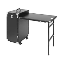 Rolling Manicure Desk Makeup Train Case Travel Cosmetic Trolley Storage Organizer Nail Tables for Technician Workstation Makeup 1