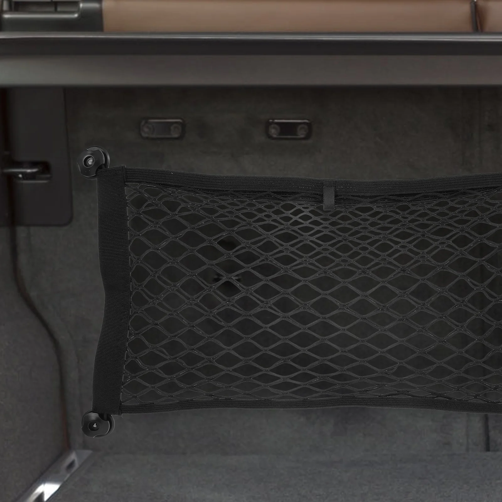 

2 Pcs Cars Stretchable Small Cargo Net Trunk Organizer for Storage Organization