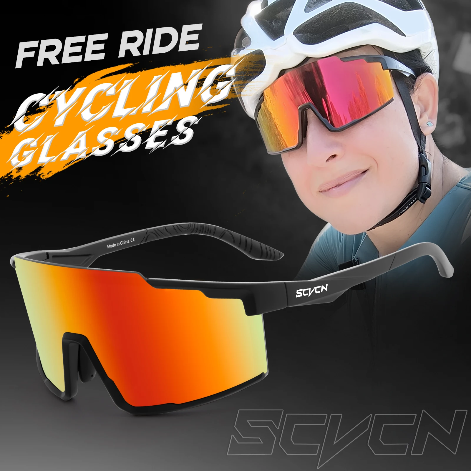 Gafas Ciclismo Hombre Gafas De Sol Polarizadas Para Ciclismo, Lent