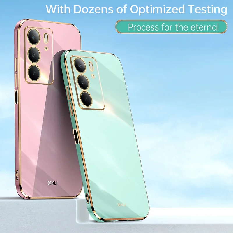 Premium 6D Plating Shockproof Silicone TPU Soft Matte Phone Case