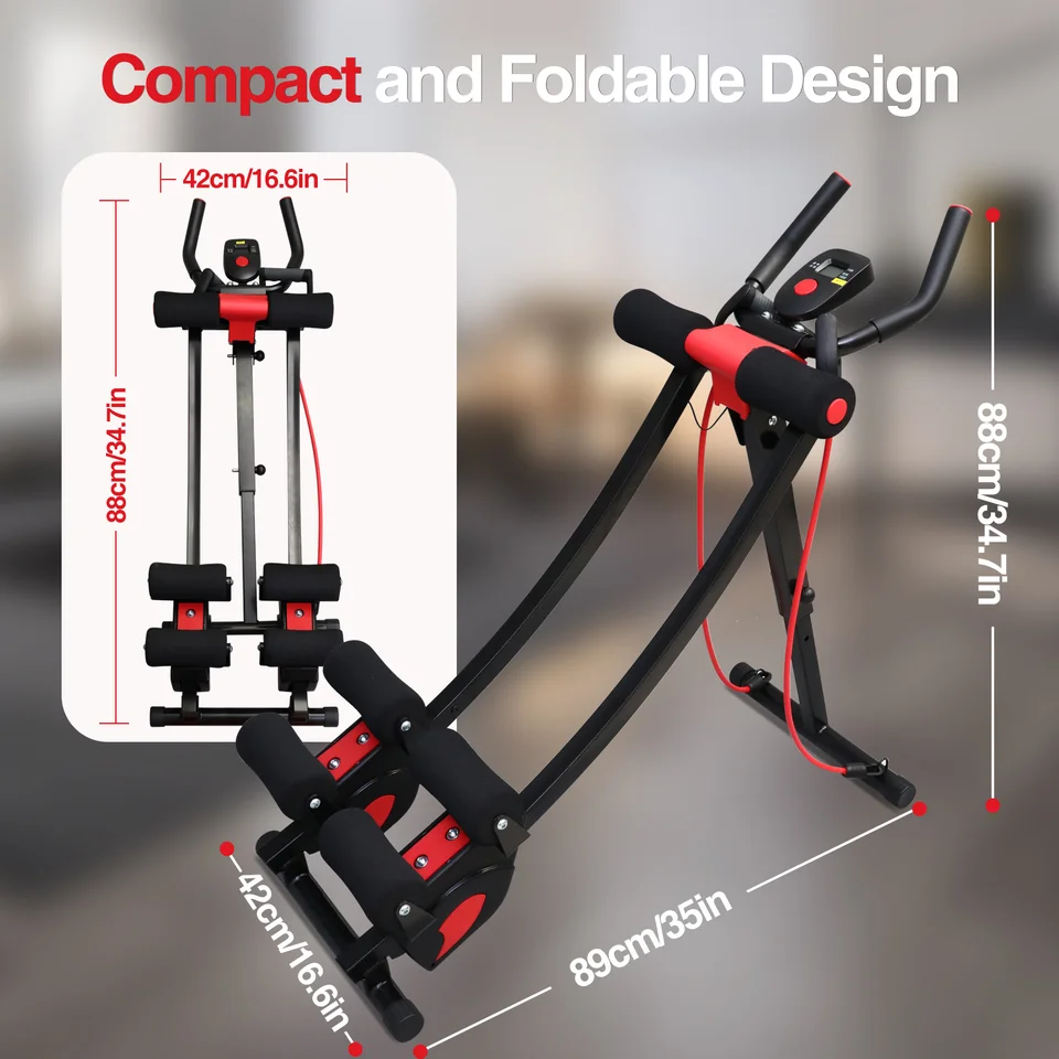 Adjustable Foldable Ab Machine for Home Workouts