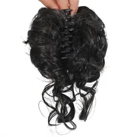 10 pouces pince à cheveux synthétique désordre bouclés Faux Chignon pince à cheveux ébouriffé Updo chignons Extensions de griffes Chignon postiche pour les femmes 4