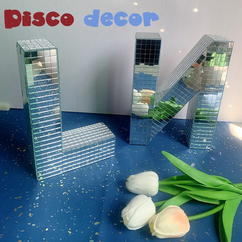

Letter Decor Home Decoration Disco Ball DIY Home Bar Party Accessories For Home Number Decor Wedding Decoration Bedroom Decor