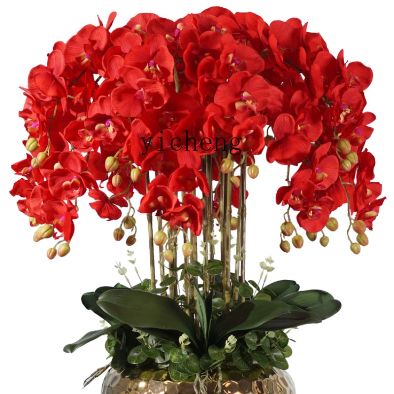 

ZK Artificial Flower High-End New Phalaenopsis Bonsai Decoration Decoration Living Room Light Luxury Flower Arrangement