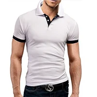Polo à Manches Courtes pour Homme, T-shirt de dehors, Polyvalent, Respirant, Slim 3
