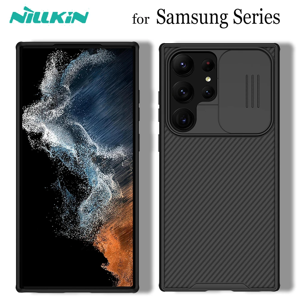 

Nillkin Case for Samsung Galaxy S23 Ultra S22 Plus S21 S20 FE Slide Camera Proetct Privacy Lens Full Cover Shockproof Case Cover