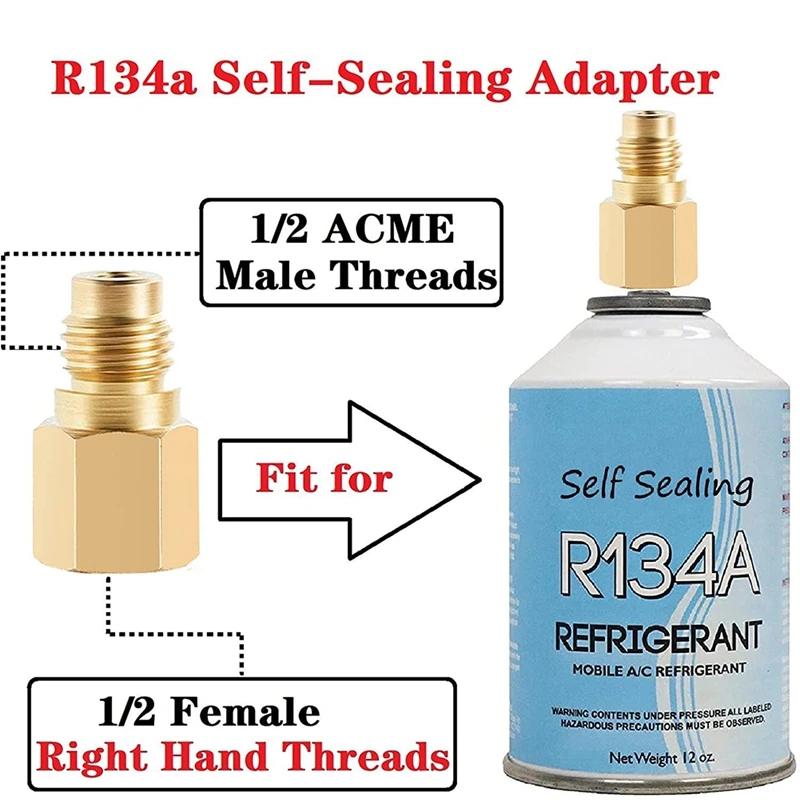 Refrigerator Freon Recharge Hose With Gauge Kit R134A R12 R22,With