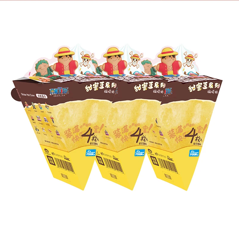 thumbnail image 1 of Caja sorpresa original de One Piece, serie Sweet Bean, pegatina magnética para refrigerador de Luffy, bolsa sorpresa periférica de One Piece, regalo, 1 of 5