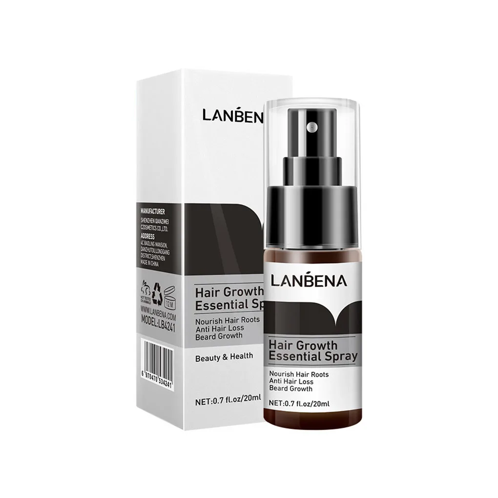 Hair Growth Essence Spray Hair Fragile Spliting Care Essential Oil Liquid 20ml LANBENA for hair growth serum,hair growth spray