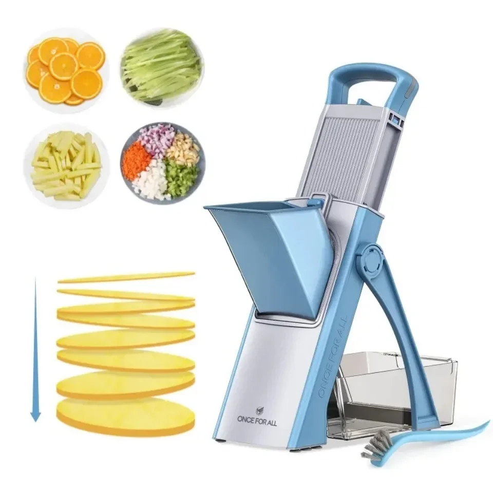 Description Picture 6 of itemKitchen Vegetable Cutter Potato French Fries Graters Time-Saving Chopper with Safety Container Stainless Steel Cooking Gadge