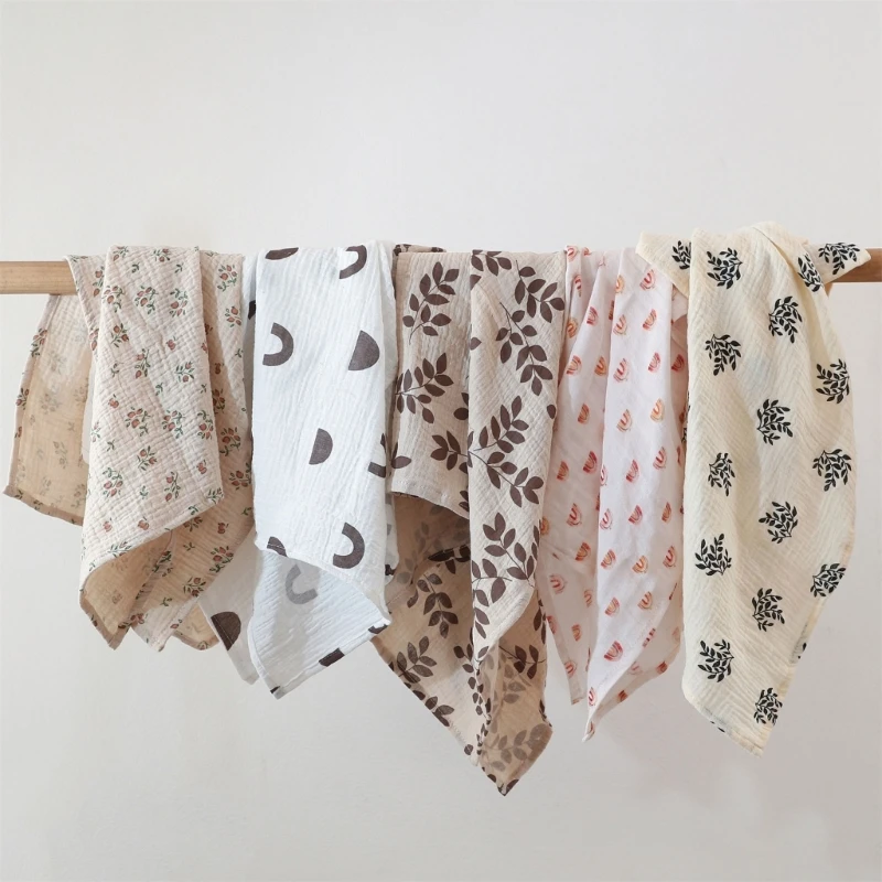 Cotton Muslin Blanket Swaddle Blanket Cotton Swaddle Cotton Gauze Blanket Cotton Gauze Muslin Baby Blanket Super Soft Newborn Swaddle Wrap Quick Dry Boy Girl Kids Bath Towel Baby Stroller Blanket Cover