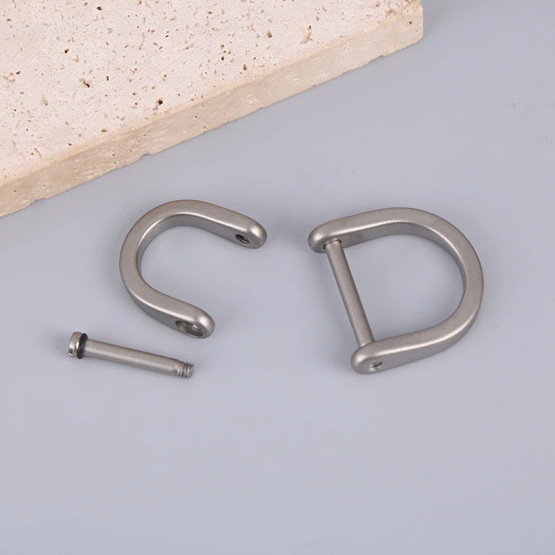 1 Stück Titan D-Ring Schlüsselanhänger U-Form Schlüsselring Hufeisen-Verschluss für Auto-Schlüsselanhänger DIY Leder-Schlüsselorganizer Schlüsselanhänger – Detail 5