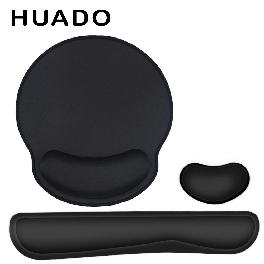 MousePadwithWritRestSoftMemoryFoamMousePadAntiskidErgonomic