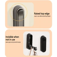 ตะขอคลื่นแบบพับได้ 4 ชิ้น – ที่แขวนเสื้อคลุมและผ้าเช็ดตัวพร้อมดีไซน์คลื่นสามชั้นเพื่อแขวนเสื้อผ้า กุญแจ กระเป๋า หมวก ฯลฯ ได้อย่างปลอดภัย 5