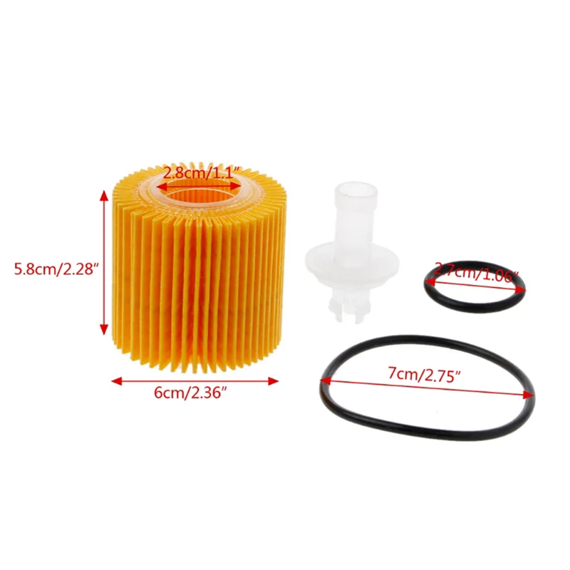 

20Pcs Car Engine Oil Filters for Toyota C-HR 2018 2019 2.0L Pontiac Vibe 2009-2010 Corolla Prius 1.8L Filters 04152YZZA6