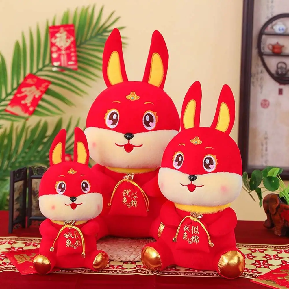 

Костюм Тан, украшение для дома, плюшевые игрушки-животные, китайский новогодний кролик, талисман, кукла, кролик, плюшевые игрушки, мягкие игрушки