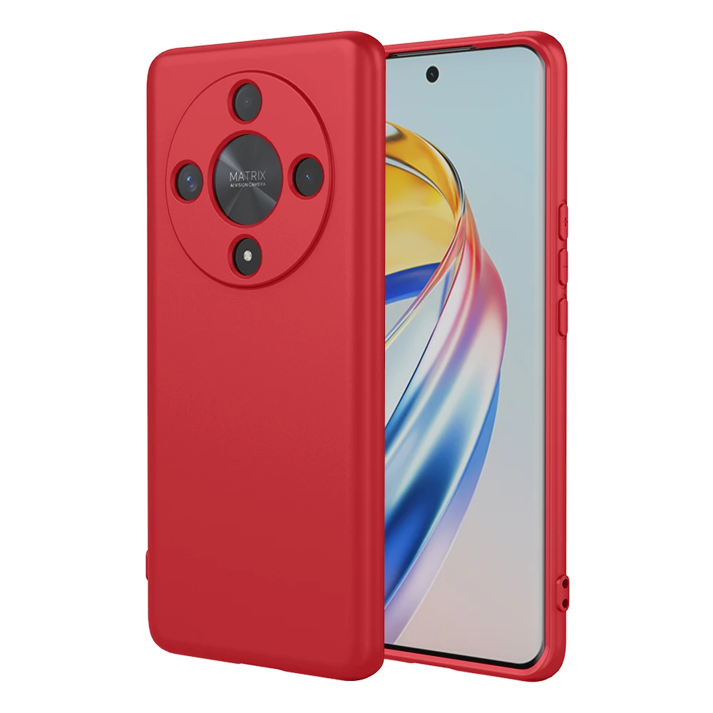 Flexibler TPU-Fall aus flüssigem Silikon für Honor Magic 6 Lite Magic 5 Pro X9b X9a Schutzhülle Fundas Coque Capa_voghion.com