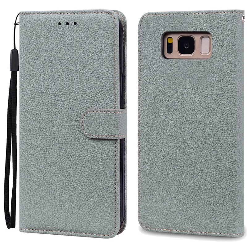 Luxurious Leather Wallet Flip Case for Samsung Galaxy S8 Plus