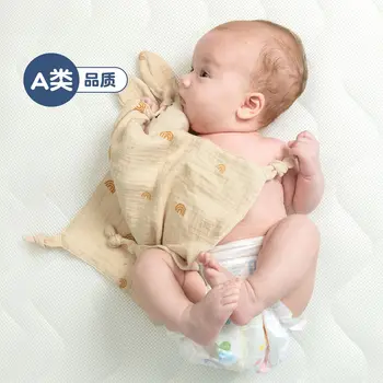 Coperta trapuntata in mussola di cotone per bambini Morbida bambola addormentata per neonati Moda per bambini Giocattolo per il sonno Lenire placare Bavaglini per asciugamani