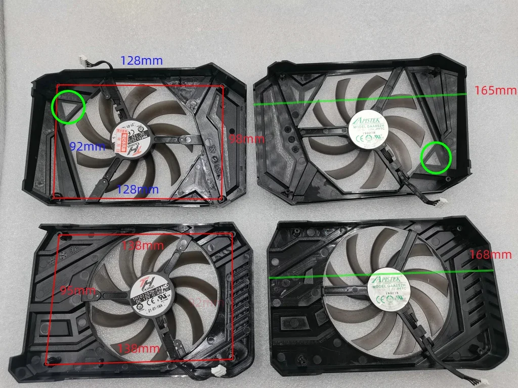 Ventilador de Refrigeração da Placa Gráfica Palit Rtx2060 Gtx1660 1660ti 1660s Stormx oc Th1012s2h-paa01 Fdc10u12s9-c 95 mm dc 12v 0.45a 6gb