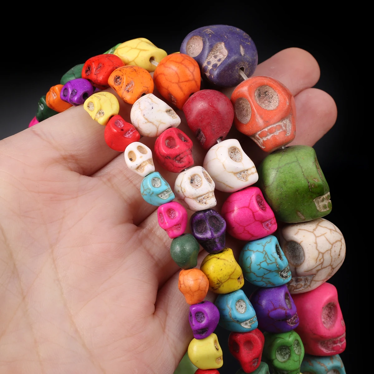 Skull Turquoise Beads 3