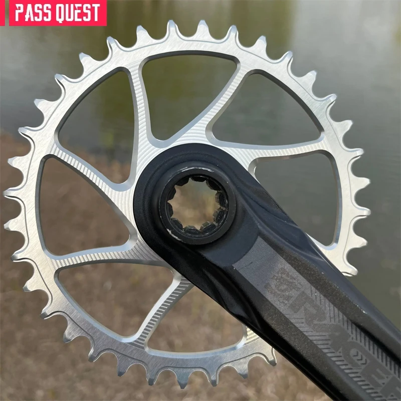 PASS QUEST Узкие Широкие звездочки для RACEFACE rf next sl Sixc Atlas series, прямые монтируемые звездочки, офсет 3 мм, серебристые и черные