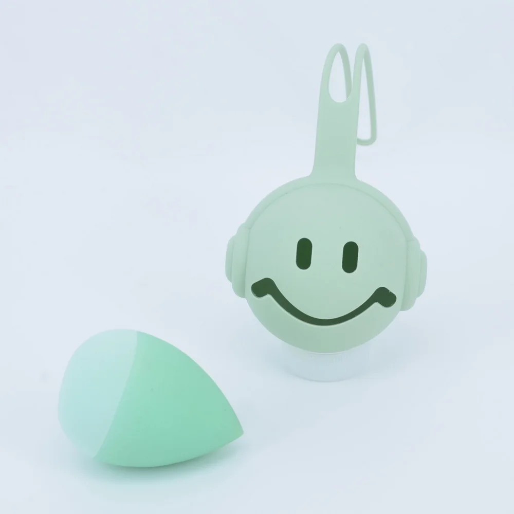 1Pcs Makeup Sponge Holder Shatterproof Eco-Friendly Silicone Beauty Make Up Blender Storage Case For Travel Makeup Case For Bag 3