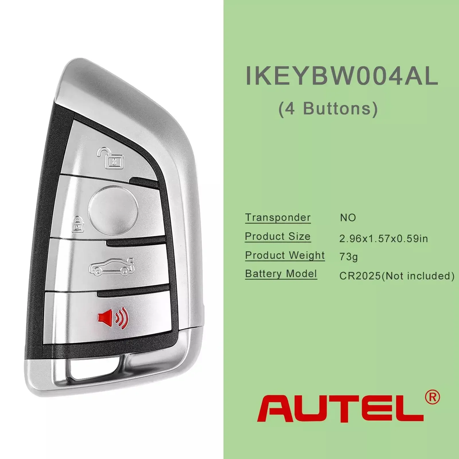 1PCS Autel IKEYBW004AL BW004ALUniversal Smart Key 4 Buttons For BMW For Autel Smart Key KM100 IM508 IM608 KM100E