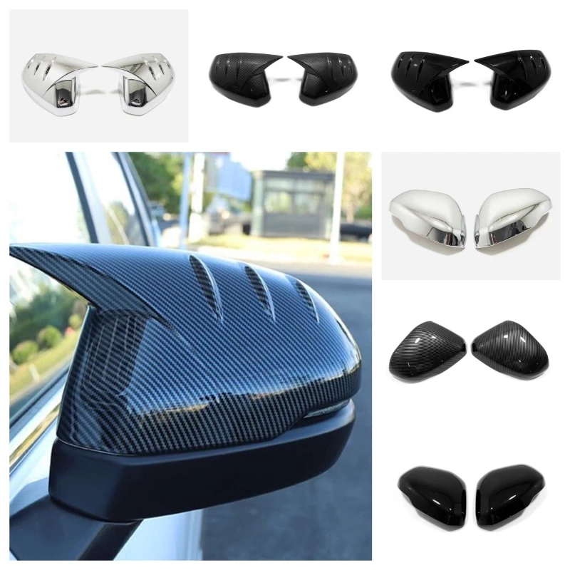 

Car Rear View Mirror Decor Cover Trim Rearview Mirror Stickers For Honda CR-V CRV 2023 2024 ABS Chrome Accessories Exterior