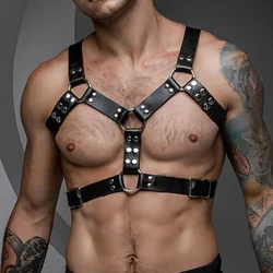 Men's Adjustable Leather Straps for Bold and Stylish Accessorizing (Style 1)