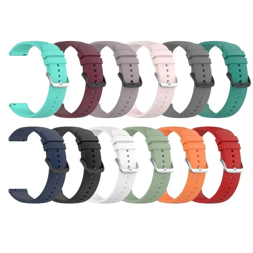 Universal Silicone Sport Watch Band, 20mm/22mm - Multiple Sizes Available