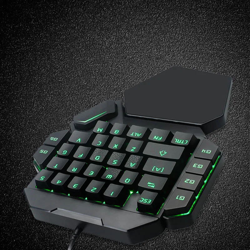 

One-Handed Mechanical Gaming Keyboard RGB Backlit Portable Mini Gaming Keypad Game Controller for PC PS4 Xbox Gamer