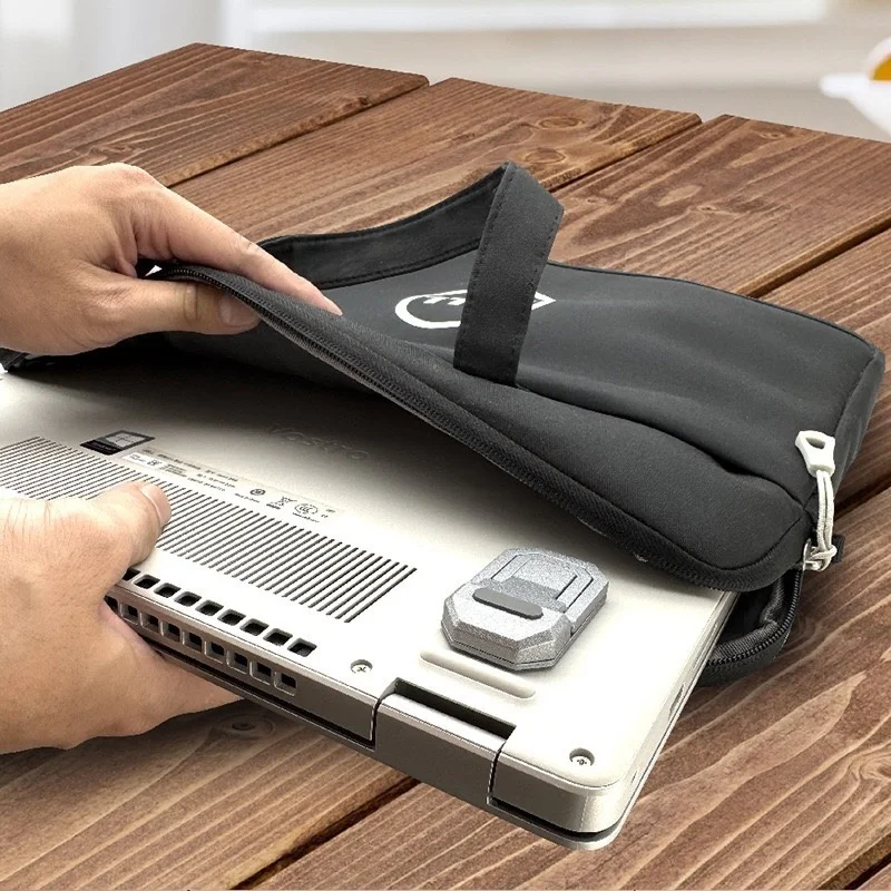 휴대용 미니 투명 3D 노트북 스탠드, 접이식 합금 냉각 키보드 지지대