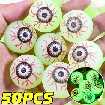 Halloween Eyeball Glow in The Dark Bouncy Ball Decoration Haunted House Home Bar Horror Props Luminous Fake Eyeballs Wholesale 1