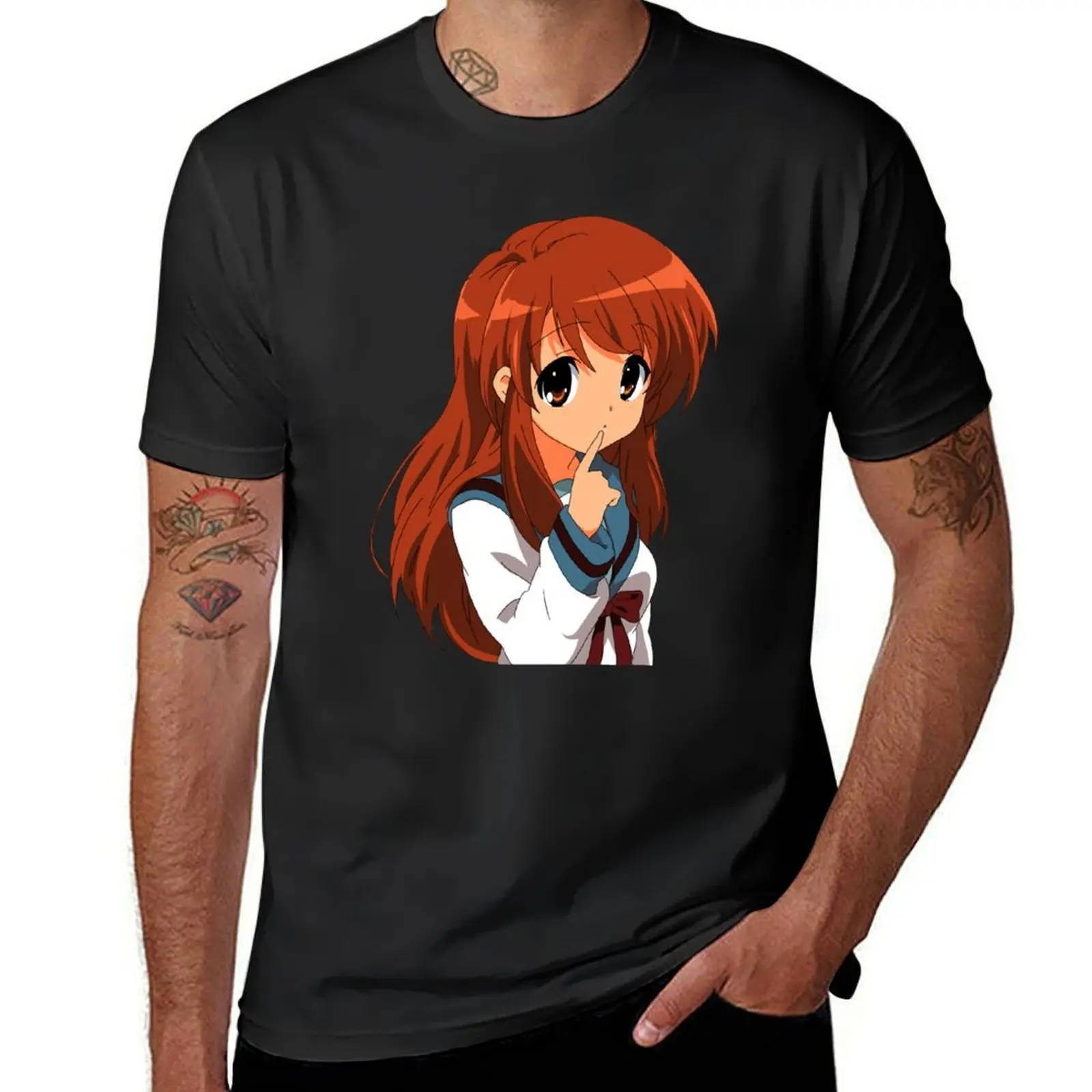 

Asahina Inspired Anime Shirt T-shirt graphics Short sleeve tee kawaii clothes oversized t shirt men
