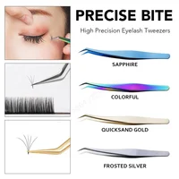 Gollee High Precision Eyelash Tweezers Single Lash & Fanning DIY Lashes Corrosion And Cleaning Resistance Gollee Lash Tweezers 1