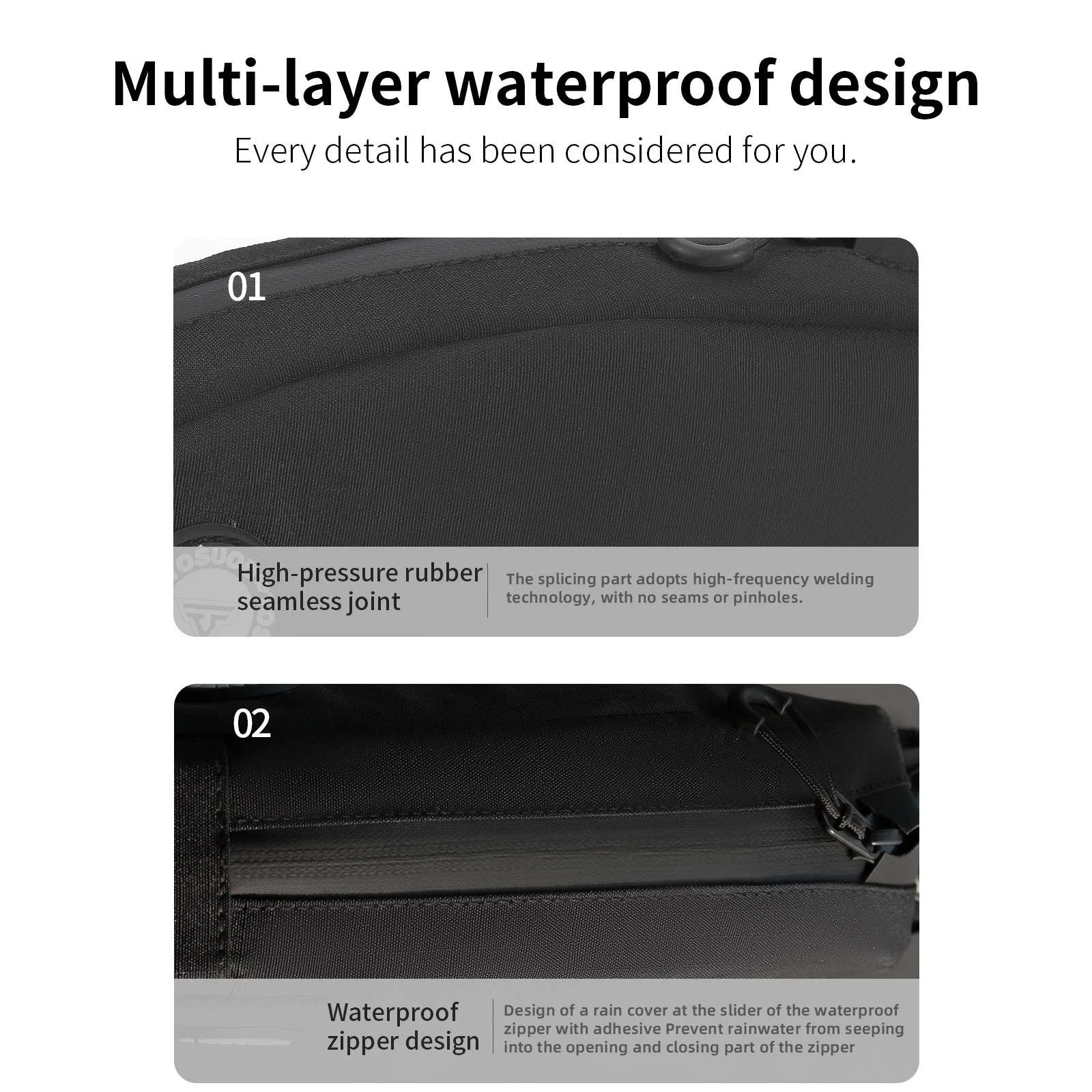 TOSUOD 62017SGB Bicycle Front Frame Bag Waterproof 1L Capacity - Image 4