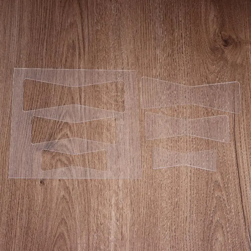 1Set Bow Router Templates PET Transparent Acrylic Templates For Woodworking Router Template Tools