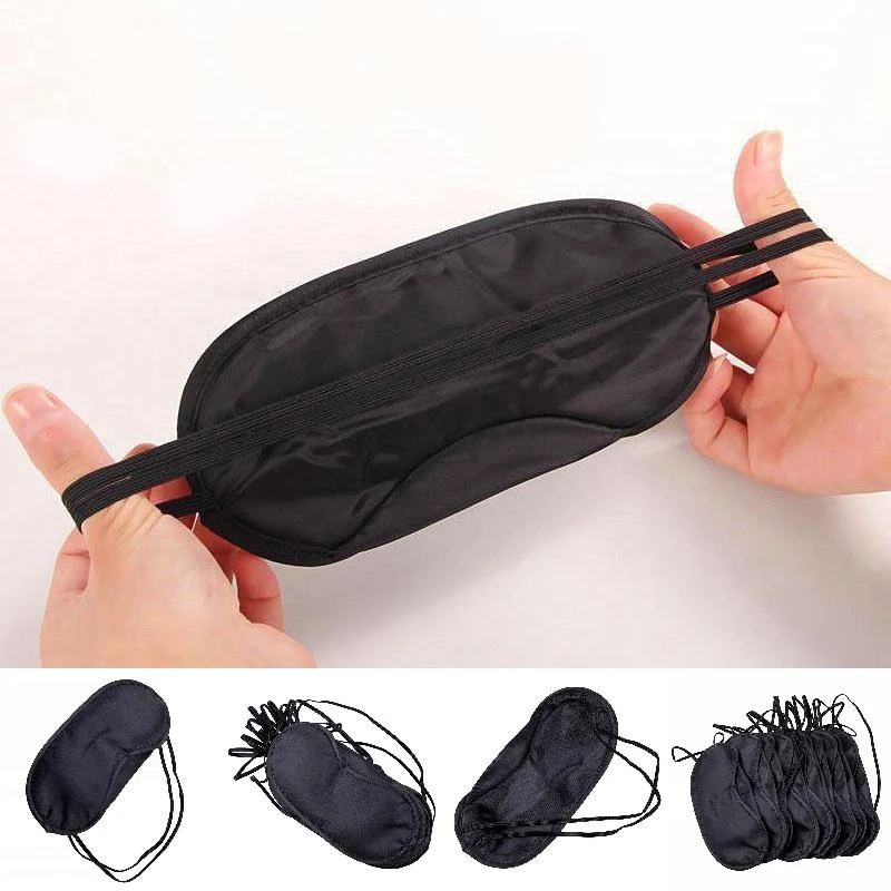 Lunch Break Sleep Eye Mask Satin Light Blocker Sensual Blindfold Day Night Relaxing Soft Portable Eye Mask Eyeshade Cover 3