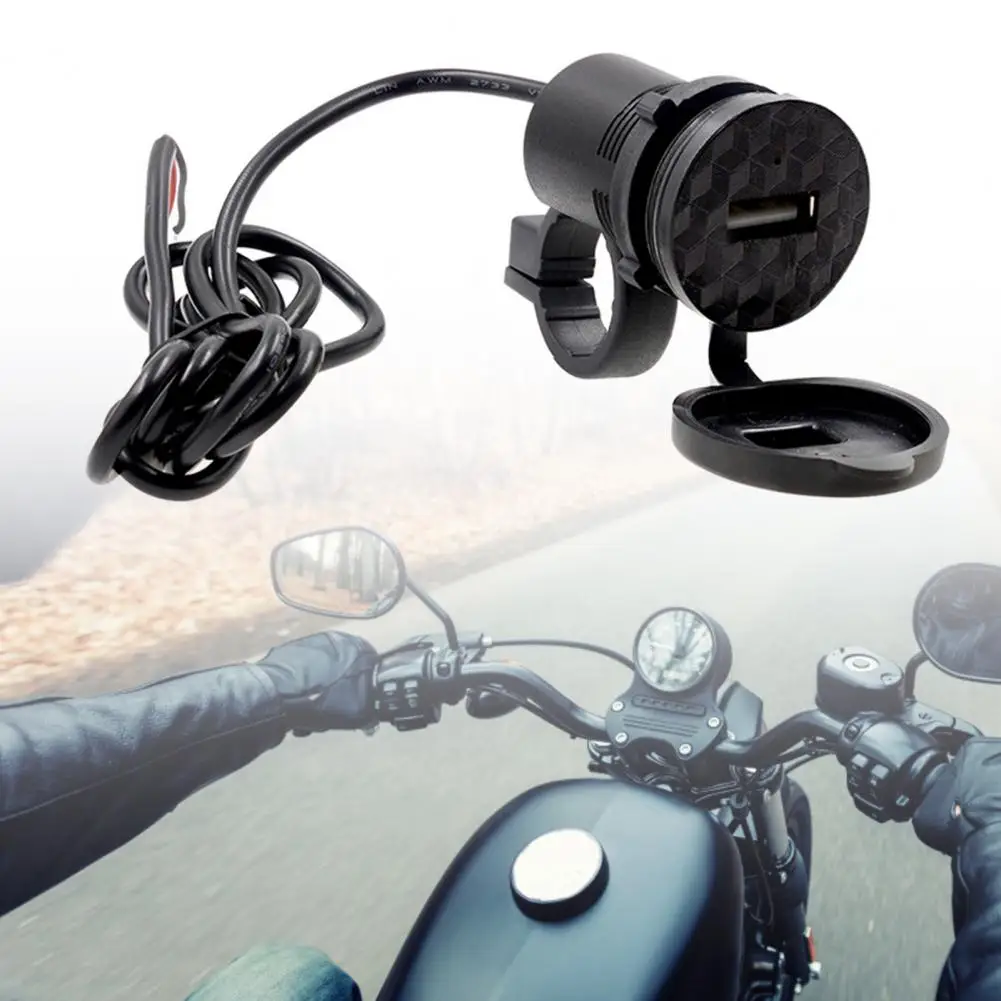 Excellent USB Charger Universal Handlebar Mount Portable 12V Single