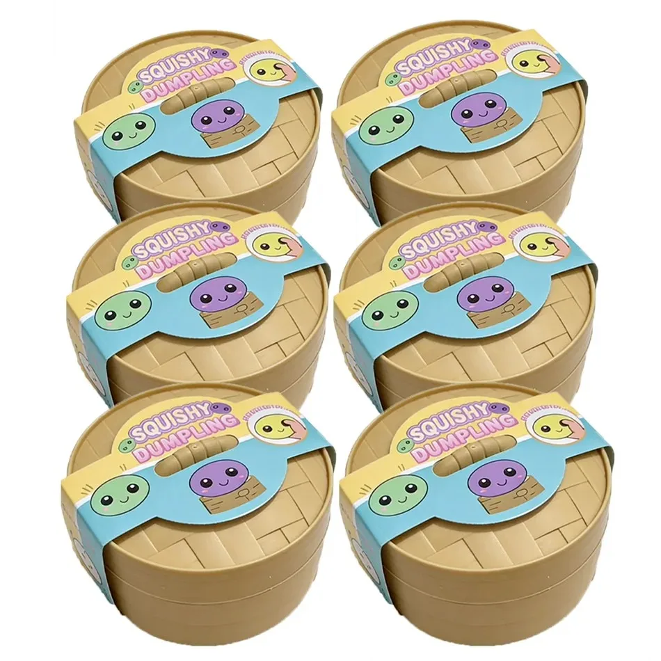 Colorful Dumpling Squishies Slow Rising Stress Relief Toy
