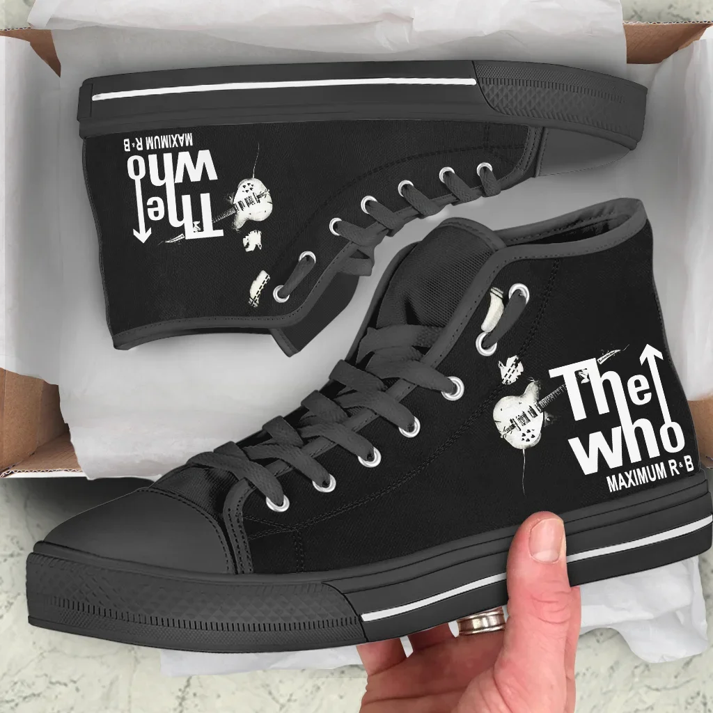 Hot Cool The Who Maximum R&B NEW Arrive High Top Summer Canvas Shoes Men Women Lightweight Casual Shoes Breathable Sneakers