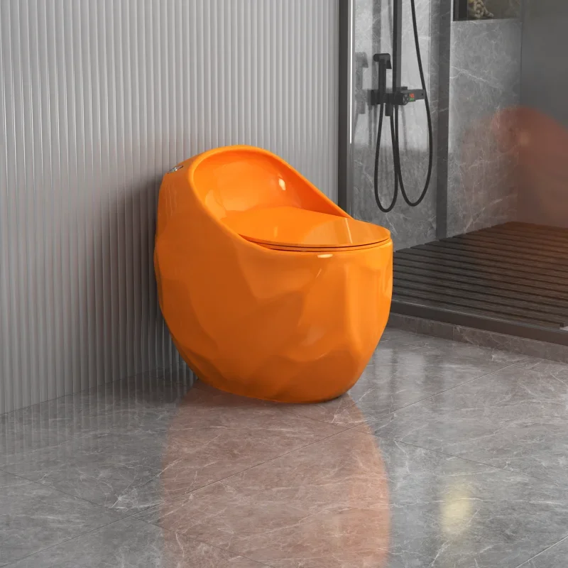 

German Pottery Gives Egg-Shaped Personalized Creative Toilet Ultra-Rotating Siphon Household Small Apartment Ordinary