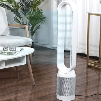 Ventilatore senza lama per circolazione di purificazione dell'aria da 42 pollici 220V Ventilatore a torre elettrico ultra silenzioso per pavimento del dormitorio senza lama per l'estate 1