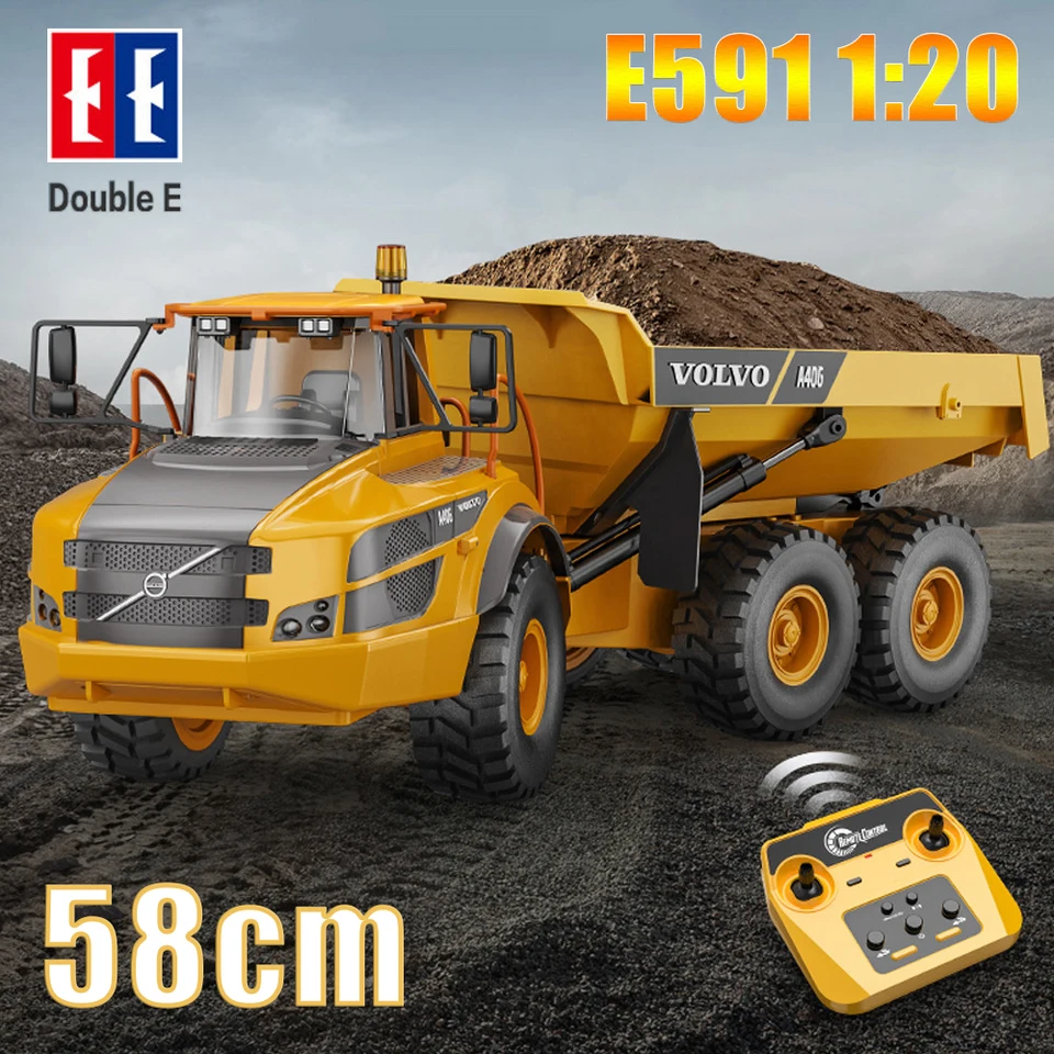 RC Dump Trucks Double E E591 Excavator Bulldozer Electric