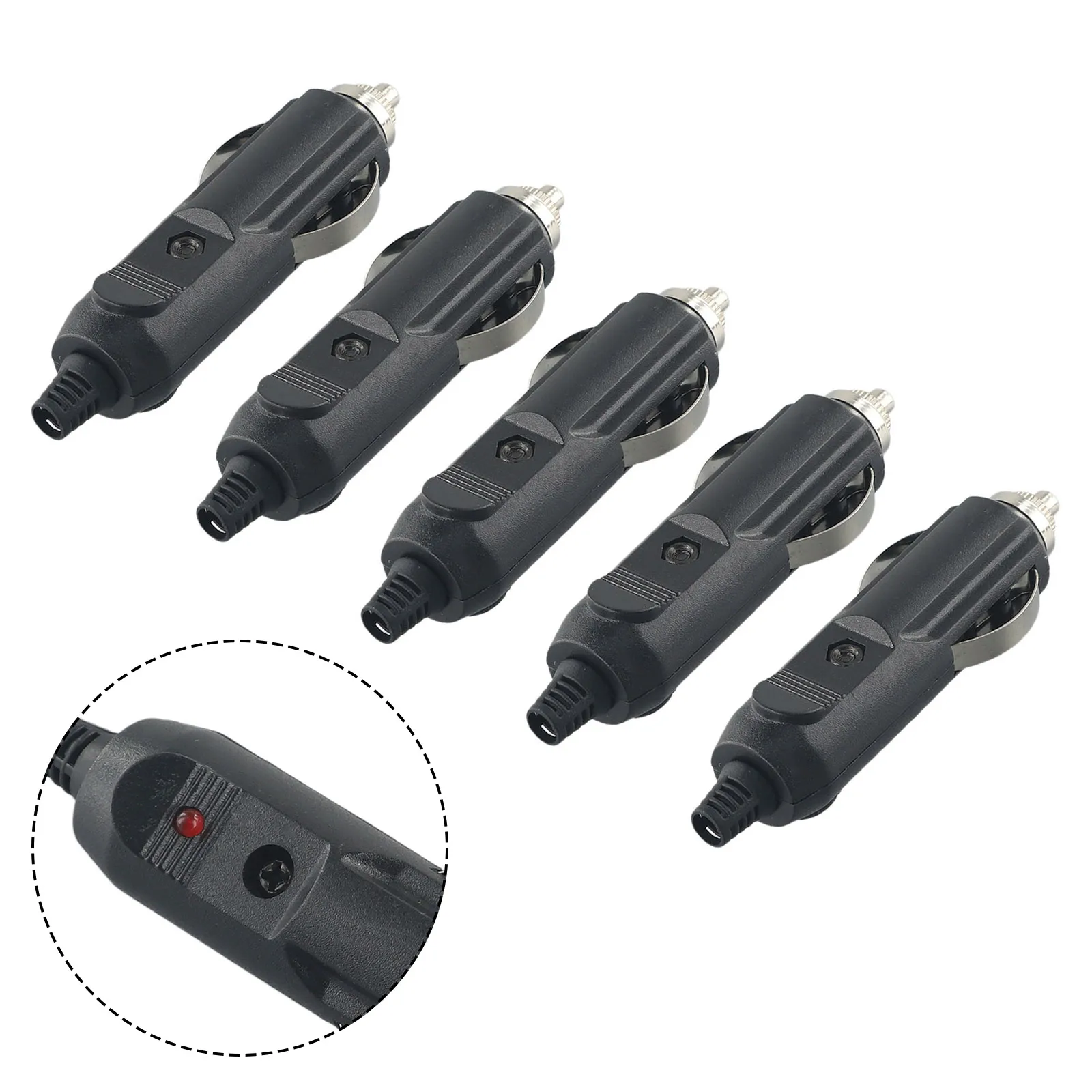 

Durable Useful Cigarette lighter plugs Car Connector Socket W/Fuses 10A 12V-24V 5pcs Accessories Indicator Kit