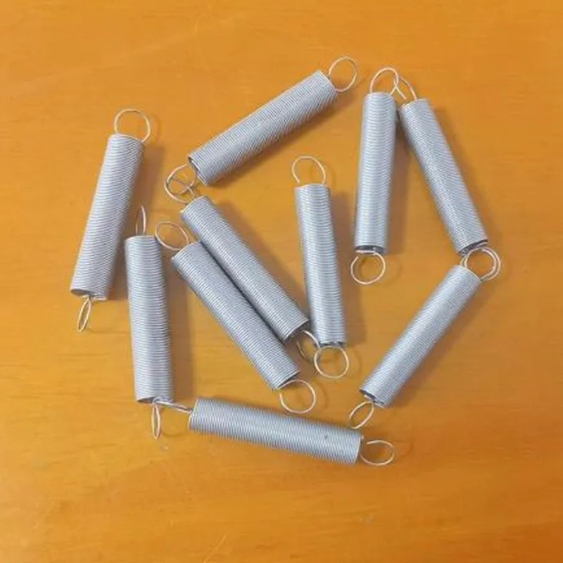10pcs/lot 0.3mm 0.4mm 0.5mm 0.6mm stainless steel Tension spring with double O hook extension spring stainless steel spring